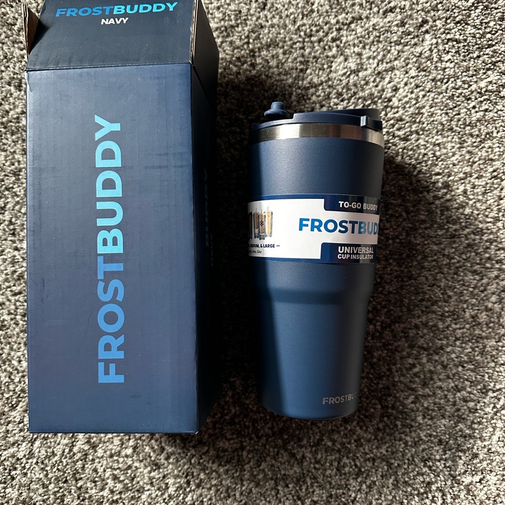 FrostBuddy Navy To-Go Insulated Travel Tumbler